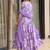 women's cotton blend printed anarkali kurta palazzo with dupatta set