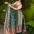 women's chanderi printed kurta pant with dupatta set