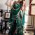 women's georgette printed kurta sharara with dupatta set