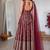 women's chanderi woven motiff anarkali kurta pant with dupatta set