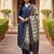 women's art silk woven butta motiff kurta pant with dupatta set
