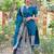women's art silk woven butta motiff kurta pant with dupatta set