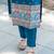 women's art silk woven butta motiff kurta pant with dupatta set