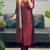 women's art silk woven butta motiff kurta pant with dupatta set