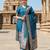 women's art silk woven butta motiff kurta pant with dupatta set