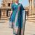 women's art silk woven butta motiff kurta pant with dupatta set
