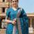 women's art silk woven butta motiff kurta pant with dupatta set