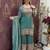 women's shimmer silk embroidered kurta palazzo with dupatta set