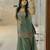 women's shimmer silk embroidered kurta palazzo with dupatta set