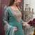 women's shimmer silk embroidered kurta palazzo with dupatta set