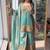 women's shimmer silk embroidered kurta palazzo with dupatta set