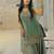 women's shimmer silk embroidered kurta palazzo with dupatta set