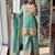 women's shimmer silk embroidered kurta palazzo with dupatta set