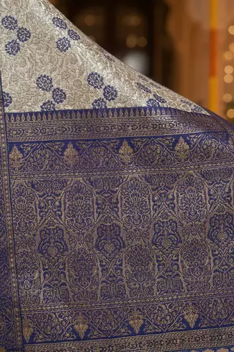 women's art silk woven butta motiff kurta pant with dupatta set