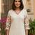 women's cotton blend embroidered kurta pant with dupatta set