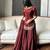 women's silk embroidered kurta palazzo with dupatta set