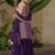 women's shimmer silk embroidered kurta sharara with dupatta set