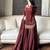 women's silk embroidered kurta palazzo with dupatta set