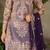 women's shimmer silk embroidered kurta sharara with dupatta set