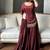 women's silk embroidered kurta palazzo with dupatta set