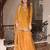 women's silk embroidered kurta palazzo dupatta set
