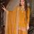 women's silk embroidered kurta palazzo dupatta set