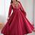 women's crunchy silk embroidered anarkali kurta pant with dupatta set