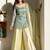 women's shimmer silk embroidered kurta palazzo with dupatta set