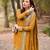 women's silk embroidered kurta palazzo dupatta set
