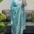 women's vichitra silk embroidered anarkali kurta pant with dupatta set