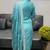 women's vichitra silk embroidered anarkali kurta pant with dupatta set