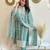 women's vichitra silk embroidered anarkali kurta pant with dupatta set