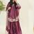 women's silk embroidered farshi salwar suit with dupatta set