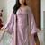 women shimmer silk embroidered kurta palazzo with shrug set