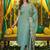 women's cotton blend embroidered kurta pant with dupatta set