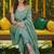 women's cotton blend embroidered kurta pant with dupatta set