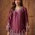 women's silk embroidered farshi salwar suit with dupatta set