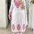 women's cotton blend embroidered kurta pant with dupatta set
