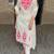women's cotton blend embroidered kurta pant with dupatta set