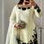 women's silk embroidered farshi salwar suit with dupatta set
