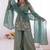 women's shimmer silk embroidered kurta palazzo with dupatta set