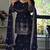 women's chinnon silk embroidered kurta sharara with dupatta set