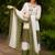 women's georgette embroidered kurta palazzo with dupatta set