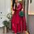 women's silk blend embroidered kurta palazzo with dupatta set
