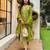 women's art silk embroidered kurta pant with dupatta set