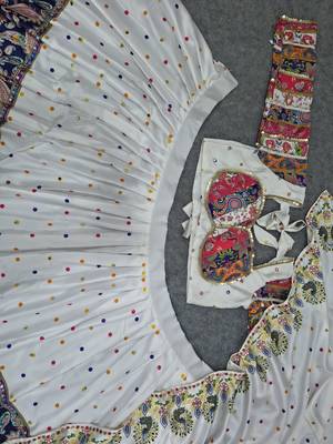 Navratri Special Designer Multicolor Digital Print  And Real Mirror Work Lehenga Choli with Dupatta 5