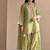 Pista green embroidery chanderi cotton full stitched farshi salwar suit set