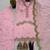 Pink embroidery chanderi cotton full stitched farshi salwar suit set