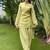 Green embroidery chanderi cotton full stitched farshi salwar suit set
