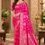 sangam prints rani pink satin woven work traditional saree